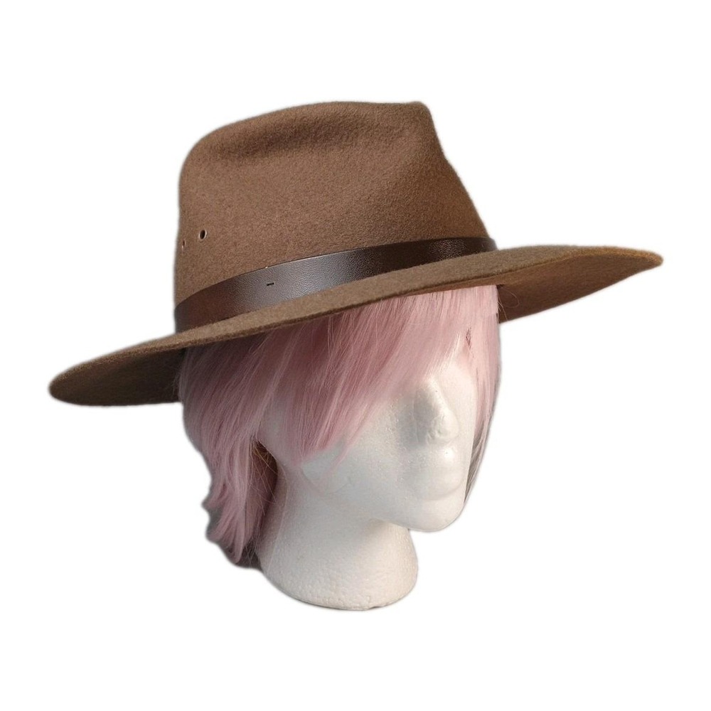 Broner Outback Crushable 100% Wool Brown Hat WPL 4384 Size Large Vintage USA